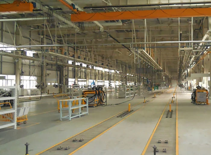 Floor chain conveyor line (single and double)