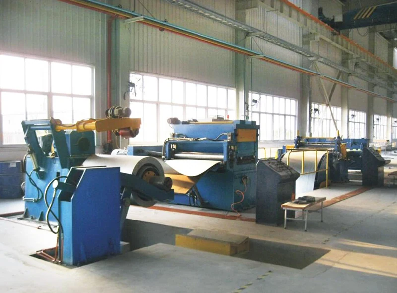 Skin uncoiling line