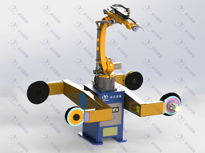 Double-station two-axis K-type displacement machine