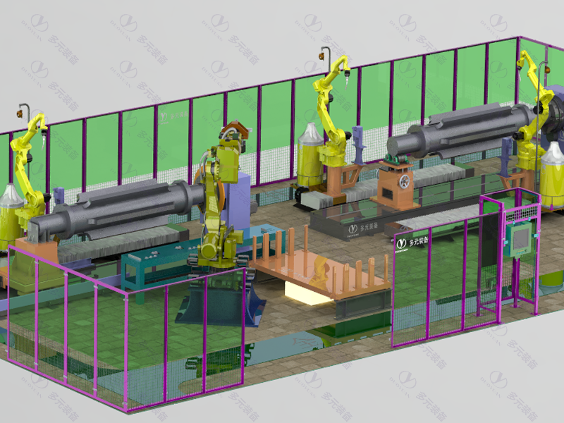 Agricultural machinery engineering industry: rib shaft welding workstation