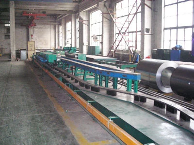 Variable section rolling line